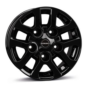 Borbet LD 8x16 5x165.1 ET5, black · gloss