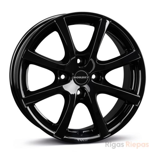 Borbet LV4 6.5x15 4x108 ET20, black · gloss