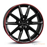 Borbet LX18 8x18 5x114.3 ET48, чёрный · глянцевый (Black Glossy Rim Red)