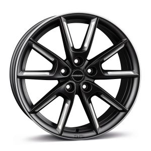 Borbet LX18 8x18 5x108 ET45, black · matte (Black Matt Silver Spoke Rim)