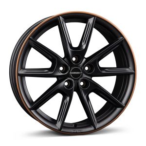 Borbet LX19 8x19 5x112 ET40, чёрный · матовый (Black Matt Rim Copper)