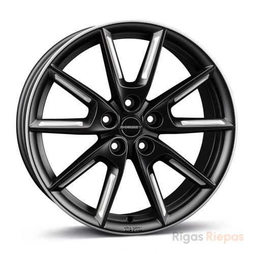 Borbet LX19 8x19 5x114.3 ET45, чёрный · матовый (Black Matt Silver Spoke Rim)