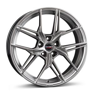 Borbet QX 8.5x20 5x110 ET31, black · polished (Hyper Black Silver)