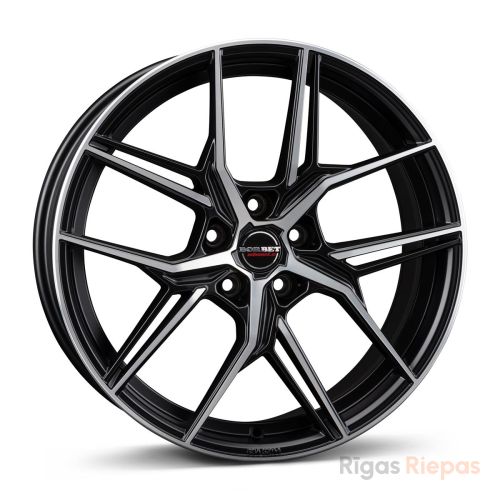 Borbet QX 8x19 5x108 ET50, чёрный · полированный