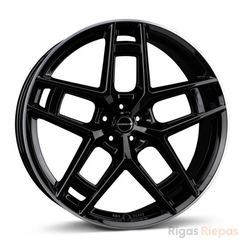 Borbet TF 10.5x24 5x112 ET40, black · polished (Black Rim Polished Glossy)