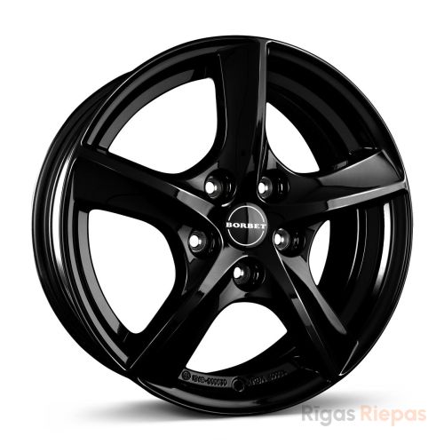 Borbet TL 5.5x15 5x100 ET40, black · gloss