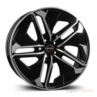Borbet TX 9x21 5x120 ET45, black · polished