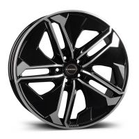 Borbet TX 9x21 5x120 ET45, melns · pulēts