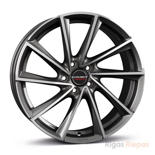 Borbet VTX 8.5x19 5x112 ET35, anthracite · polished