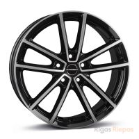 Borbet W 7x17 5x112 ET44, black · polished
