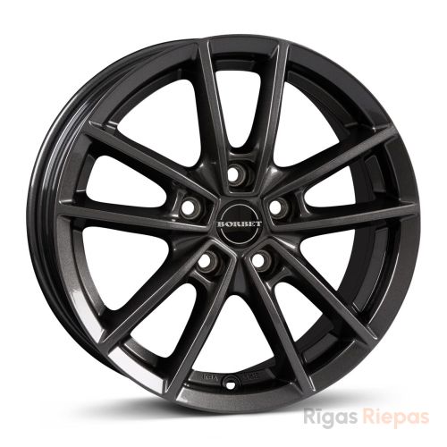 Borbet W 7x17 5x112 ET44, anthracite · gloss (Mistral Anthracite Glossy)