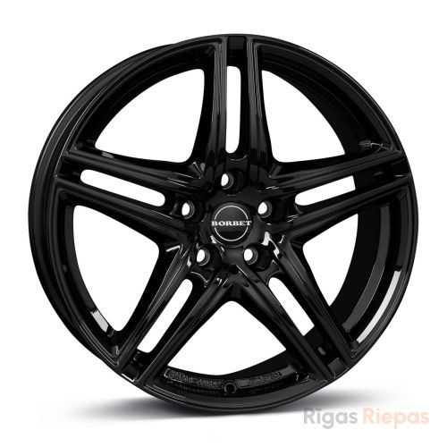 Borbet XR 7.5x17 5x120 ET35, чёрный · глянцевый