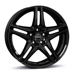 Borbet XR 8x17 5x120 ET30, black · gloss