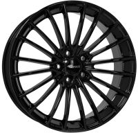 Brock B24 7.5x17 5x100 ET38, melns (Schwarz Glanz (SG))
