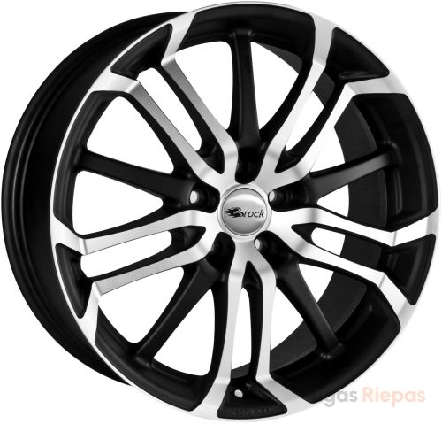 Brock B26 7.5x17 4x108 ET25, black · matte (Schwarz Matt Voll Poliert (SMVP))