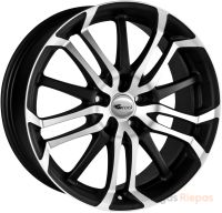 Brock B26 7.5x17 4x108 ET25, black · matte (Schwarz Matt Voll Poliert (SMVP))