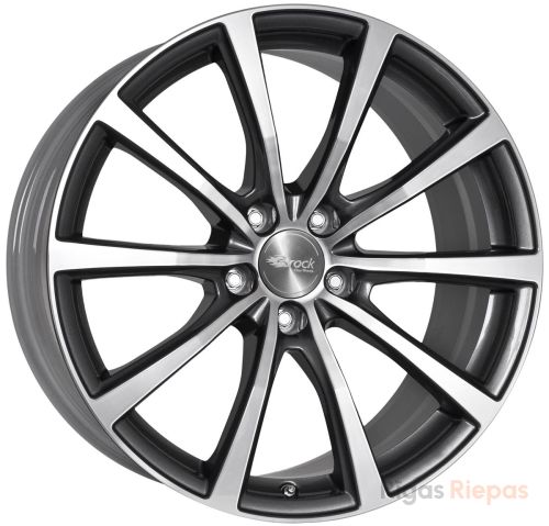 Brock B32 7.5x18 5x112 ET49, antracīta (Himalaya Grey Voll Poliert (HGVP))