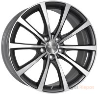 Brock B32 7.5x18 5x112 ET49, antracīta (Himalaya Grey Voll Poliert (HGVP))
