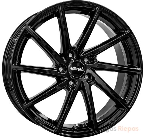 Brock B37 8.5x19 5x112 ET45, melns (Schwarz Glanz (SG))