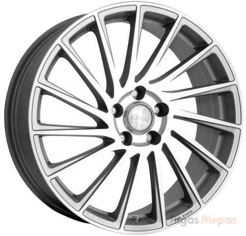 Brock B39 7x17 5x114.3 ET50, anthracite (Ferric Grey Voll Poliert (FGVP))
