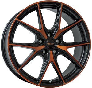 Brock B40 8x19 5x112 ET50, black · matte (Black Orange Matt (BOM))