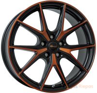 Brock B40 8x19 5x112 ET49, melns · matēts (Black Orange Matt (BOM))