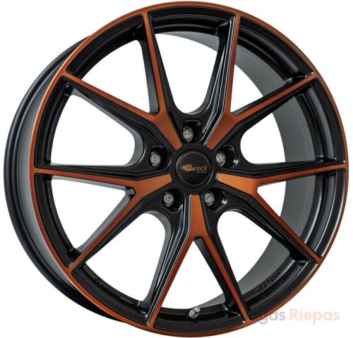 Brock B40 8x19 5x112 ET49, melns · matēts (Black Orange Matt (BOM))