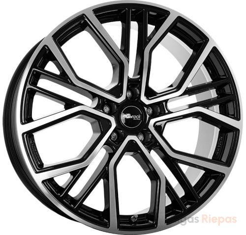 Brock B41 9x20 5x112 ET44, melns (Schwarz Glanz Voll Poliert (SGVP))