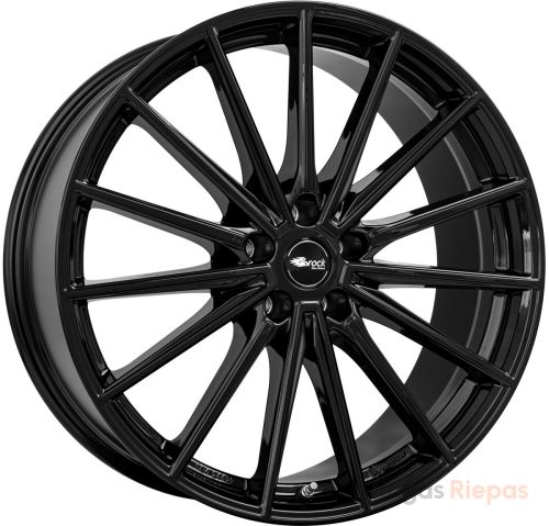 Brock B43 8x20 5x108 ET48, melns (Schwarz Glanz (SG))