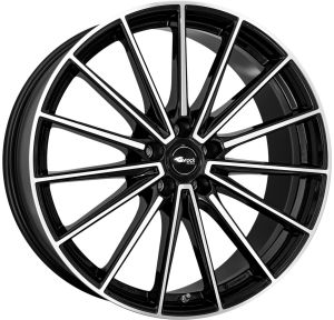 Brock B43 9x20 5x112 ET20, чёрный · полированный