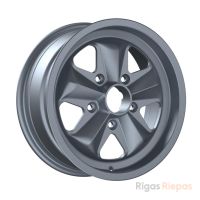 Classic HF15 6x15 5x130 ET36, silver · polished (Matt Silver Machined Lip)