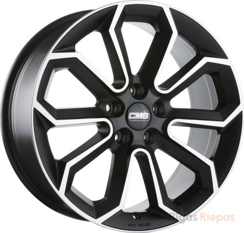 CMS C20 8x18 5x112 ET35, melns · pulēts (Diamond Black Matt)
