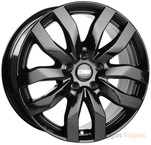 CMS C22 7.5x18 5x114.3 ET45, melns · spīdīgs (Complete Black Gloss)
