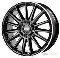 CMS C23 8x20 5x112 ET39, melns · pulēts (Diamond Rim Black Gloss)