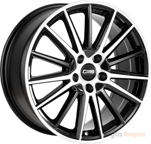 CMS C23 8x18 5x112 ET55, melns · pulēts (Diamond Black Gloss)