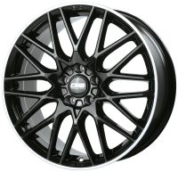 CMS C25 7x17 4x100 ET45, чёрный · полированный (Diamond Rim Black Gloss)
