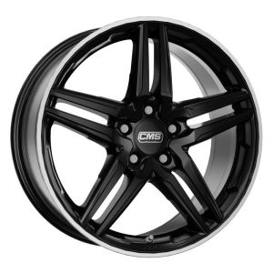 CMS C29 7.5x17 5x112 ET40, black · polished (Diamond Rim Black Gloss)