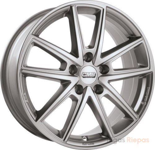 CMS C30 7x17 5x108 ET50, sudraba (Racing Silver)