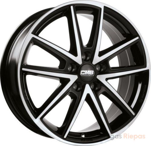 CMS C30 7.5x19 5x112 ET53, melns · pulēts (Diamond Black Gloss)