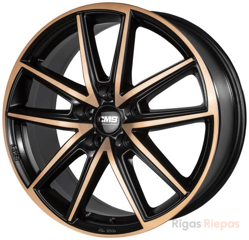 CMS C30 7x17 5x108 ET50, melns · pulēts (Diamond Black Copper)