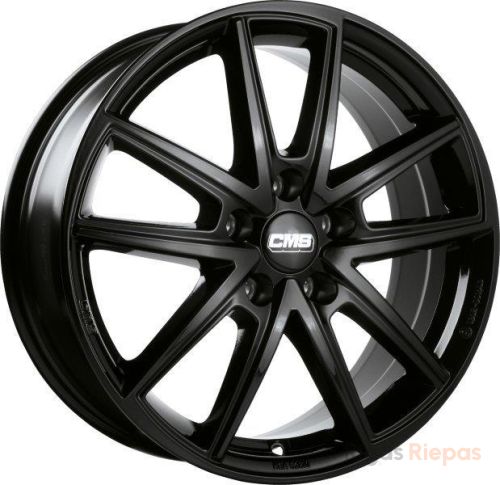 CMS C30 7x17 5x100 ET51, melns · spīdīgs (Complete Black Gloss)