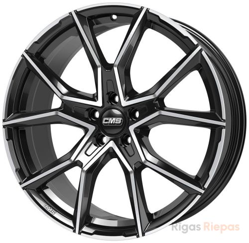 CMS C33 8x19 5x112 ET45, melns · pulēts (Diamond Black Gloss)