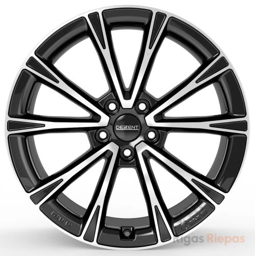 Dezent AR dark 7x18 5x114.3 ET45, melns · pulēts (Black/Polished)
