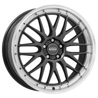 Dotz Bilbao dark 7x17 4x98 ET35, antracīta · pulēts (Gunmetal/Polished Lip)