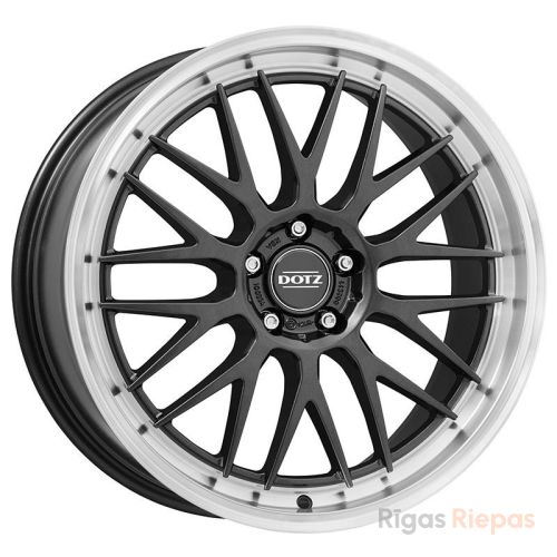 Dotz Bilbao dark 8x17 5x100 ET35, anthracite · polished (Gunmetal/Polished Lip)