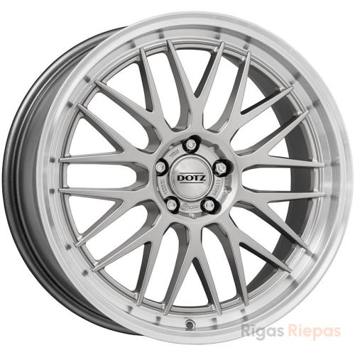 Dotz Bilbao 7x17 4x98 ET35, sudraba · pulēts (Silver/Polished Lip)