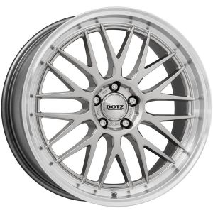 Dotz Bilbao 8x17 5x100 ET35, sudraba · pulēts (Silver/Polished Lip)