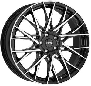 Dotz Fuji dark 7.5x18 4x100 ET45, чёрный · полированный (Black/Polished)