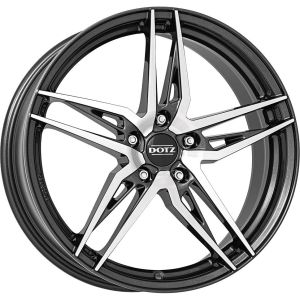 Dotz Interlagos dark 7.5x18 5x100 ET51, антрацитовый · полированный (Gunmetal/Polished)