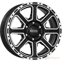 Dotz Kalahari dark 8x18 5x120 ET30, чёрный · полированный (Black/Polished)